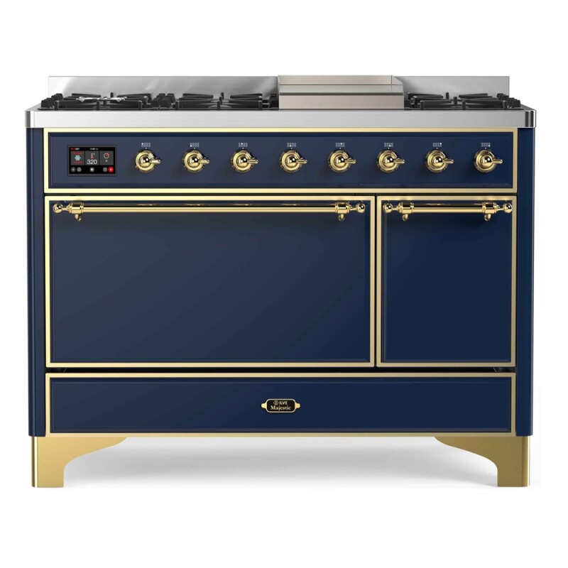 Majestic II Series 48" Dual Fuel Natural Gas Freestanding Range UM12FDQNS3MBG