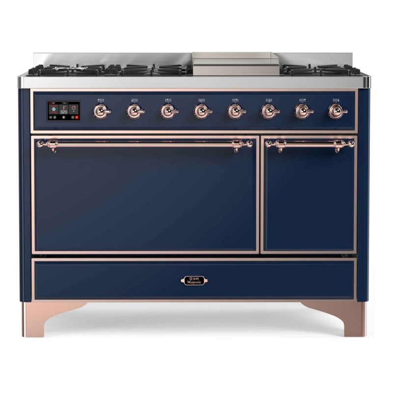 Majestic II Series 48" Dual Fuel Natural Gas Freestanding Range UM12FDQNS3MBP