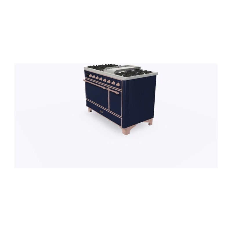 Majestic II Series 48" Dual Fuel Natural Gas Freestanding Range UM12FDQNS3MBP