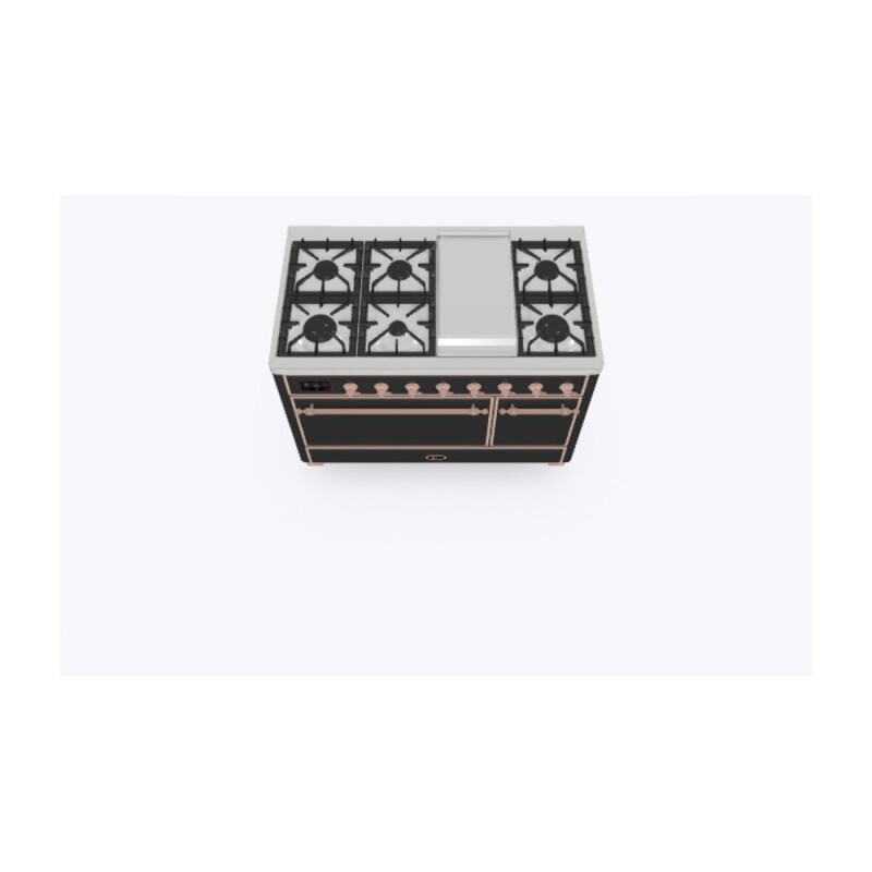 Majestic II Series 48" Dual Fuel Natural Gas Freestanding Range UM12FDQNS3MGP