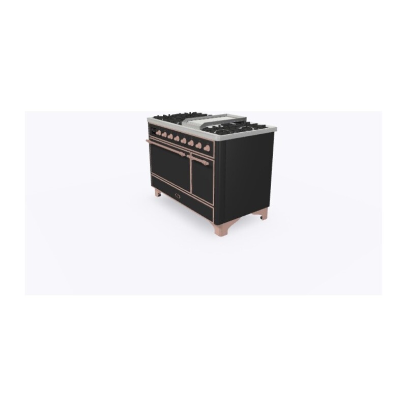 Majestic II Series 48" Dual Fuel Natural Gas Freestanding Range UM12FDQNS3MGP