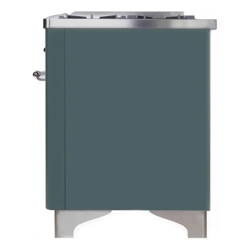 Majestic II Series 60 inch Freestanding Dual Fuel Range with Natural Gas, 9 Sealed Brass Burners, Double Ovens, 5.02 cu. ft. Total Oven Capacity, Griddle, Convection Oven, Continuous Grates, UM15FDNS3BGC