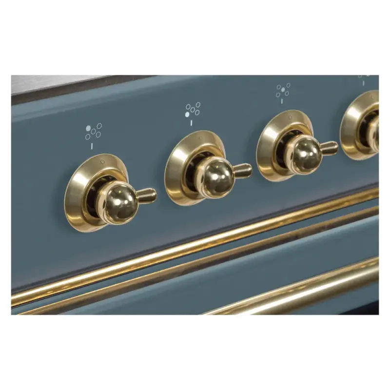 Majestic II Series 60 inch Freestanding Dual Fuel Range with Natural Gas, 9 Sealed Brass Burners, Double Ovens, 5.02 cu. ft. Total Oven Capacity, Griddle, Convection Oven, Continuous Grates,  UM15FDNS3BGG