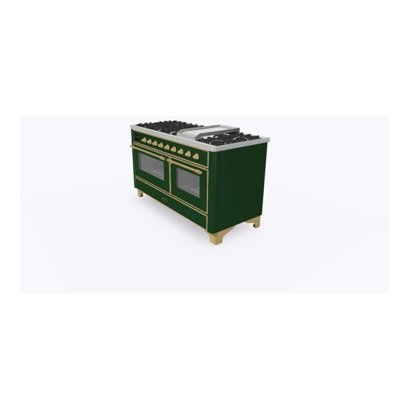 Majestic II Series 60" Dual Fuel Natural Gas Freestanding Range UM15FDNS3EGG