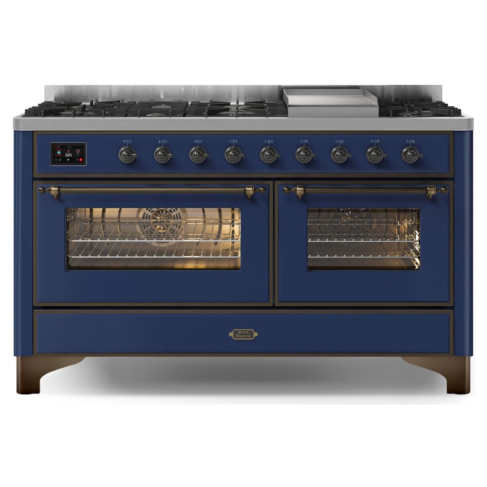 Majestic II Series 60" Dual Fuel Natural Gas Freestanding Range UM15FDNS3MBB