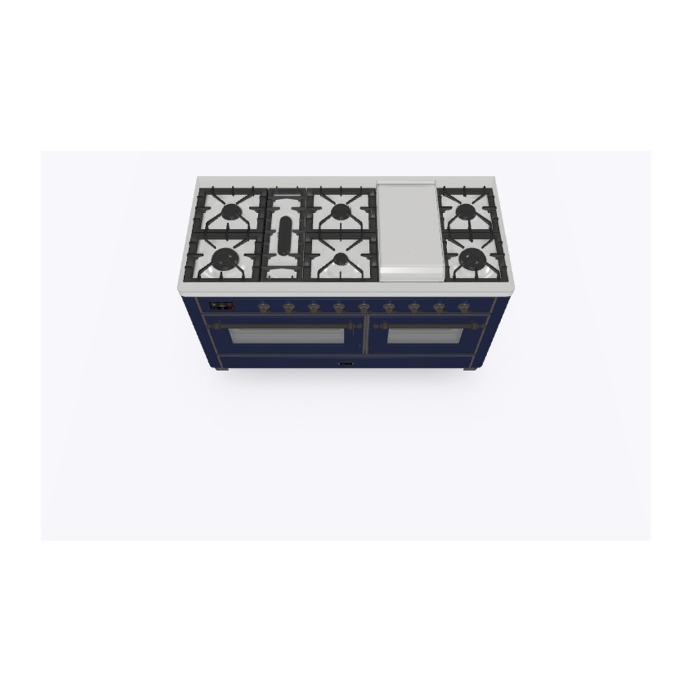 Majestic II Series 60" Dual Fuel Natural Gas Freestanding Range UM15FDNS3MBB