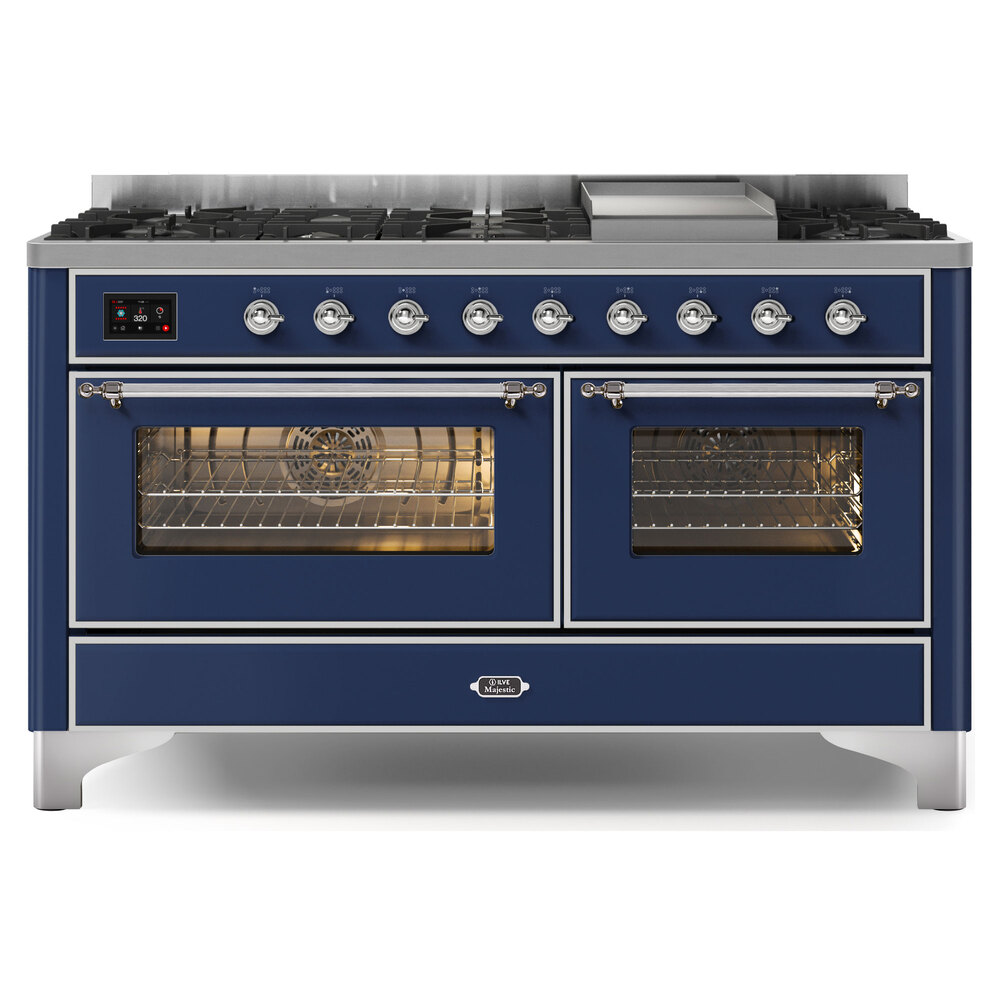 Majestic II Series 60" Dual Fuel Natural Gas Freestanding Range UM15FDNS3MBC