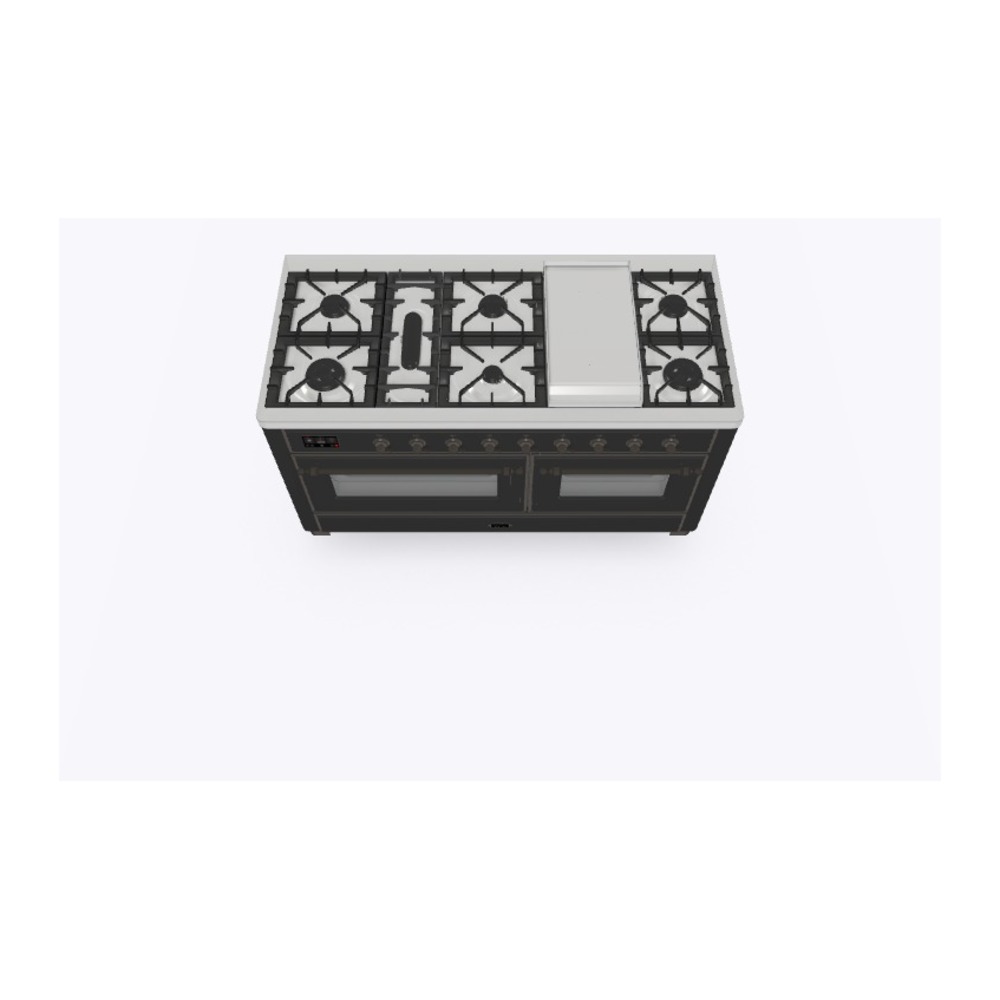 Majestic II Series 60" Dual Fuel Natural Gas Freestanding Range UM15FDNS3MGB