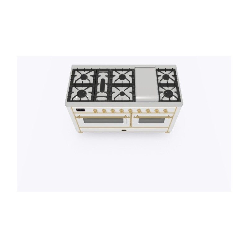 Majestic II Series 60" Dual Fuel Natural Gas Freestanding Range UM15FDNS3WHG