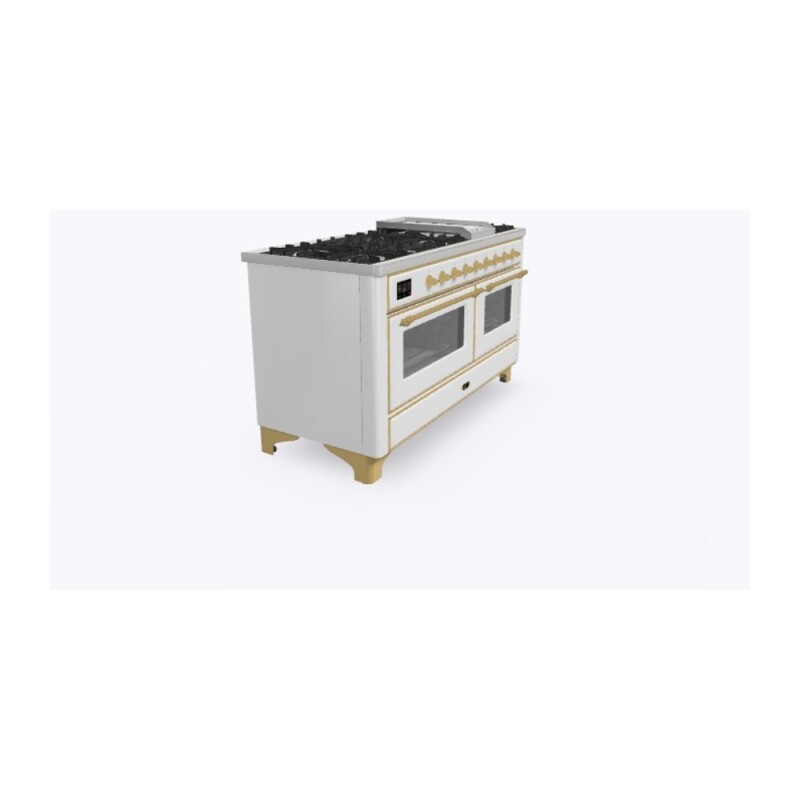 Majestic II Series 60" Dual Fuel Natural Gas Freestanding Range UM15FDNS3WHG