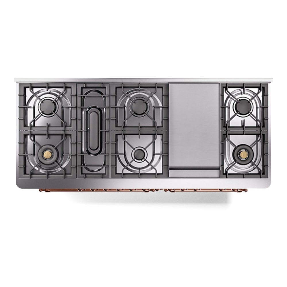 Majestic II Series 60" Dual Fuel Natural Gas Freestanding Range UM15FDNS3WHP