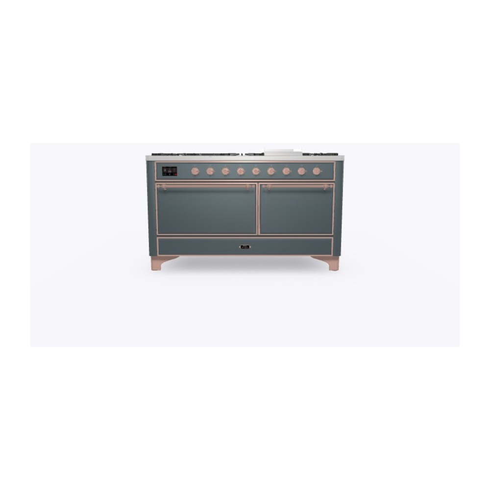 Majestic II Series 60" Dual Fuel Natural Gas Freestanding Range UM15FDQNS3BGP
