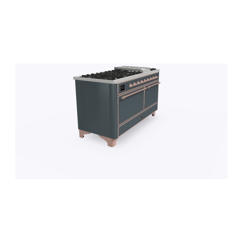 Majestic II Series 60" Dual Fuel Natural Gas Freestanding Range UM15FDQNS3BGP