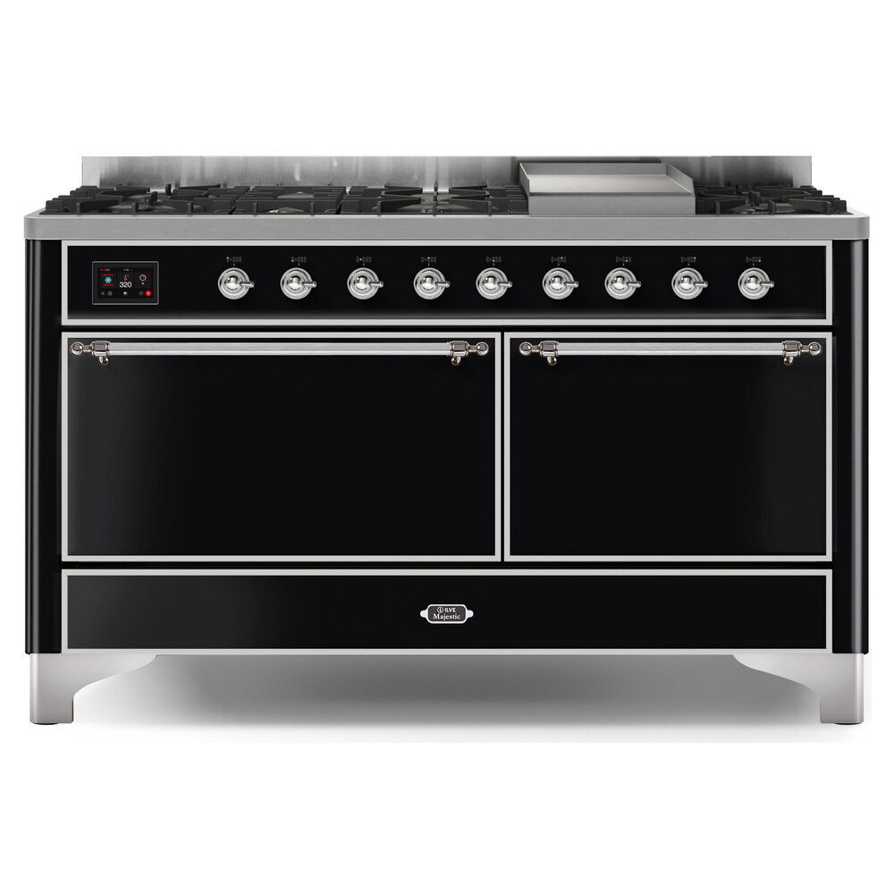 Majestic II Series 60" Dual Fuel Natural Gas Freestanding Range UM15FDQNS3BKC