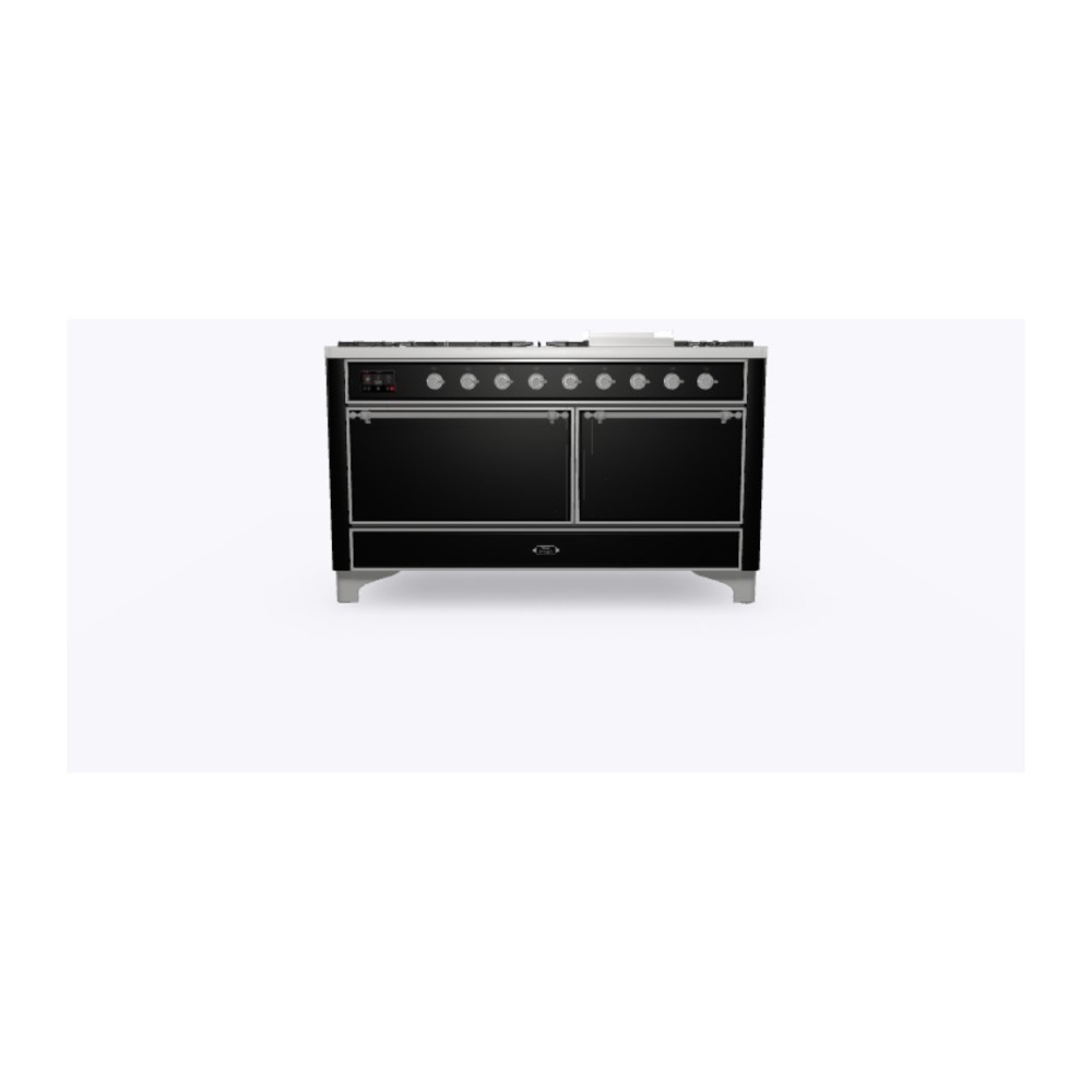 Majestic II Series 60" Dual Fuel Natural Gas Freestanding Range UM15FDQNS3BKC