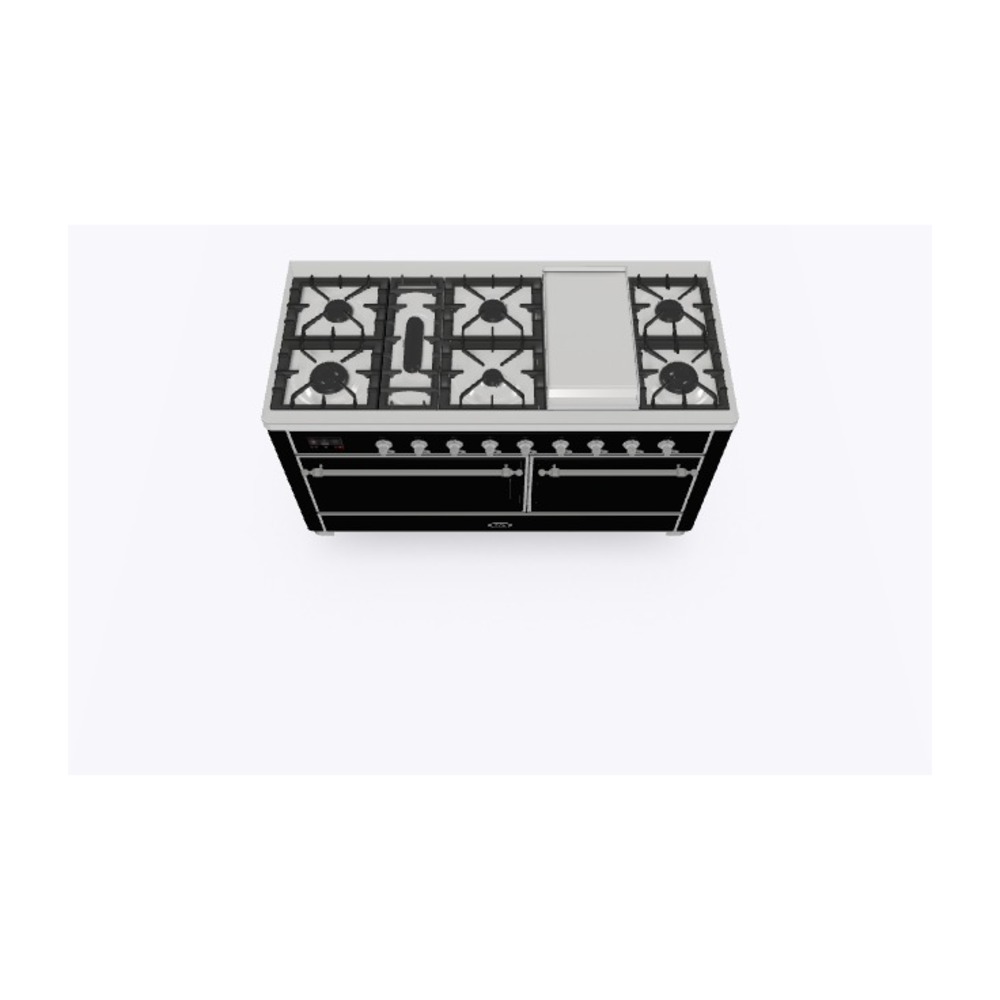 Majestic II Series 60" Dual Fuel Natural Gas Freestanding Range UM15FDQNS3BKC