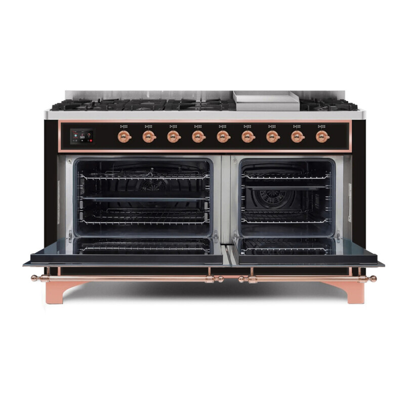 Majestic II Series 60" Dual Fuel Natural Gas Freestanding Range UM15FDQNS3BKP