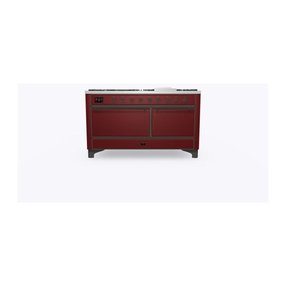 Majestic II Series 60" Dual Fuel Natural Gas Freestanding Range UM15FDQNS3BUB