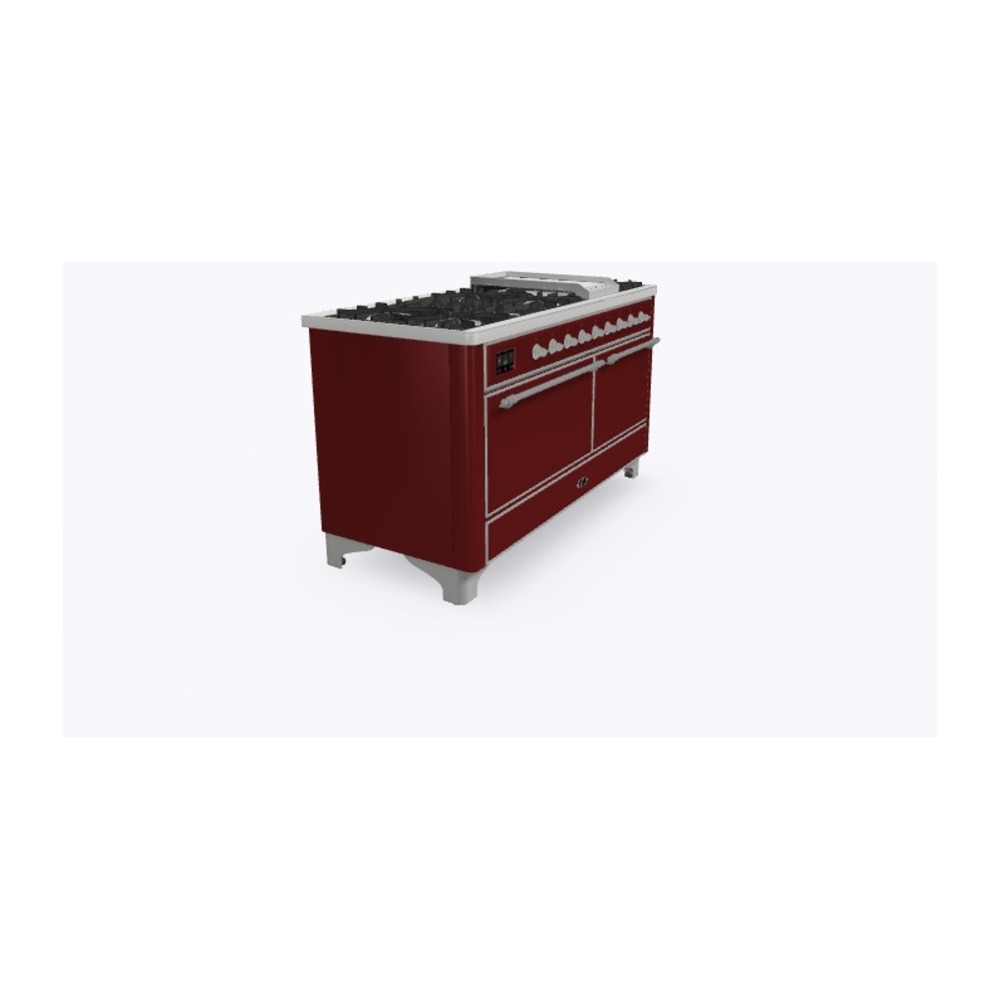 Majestic II Series 60" Dual Fuel Natural Gas Freestanding Range UM15FDQNS3BUC