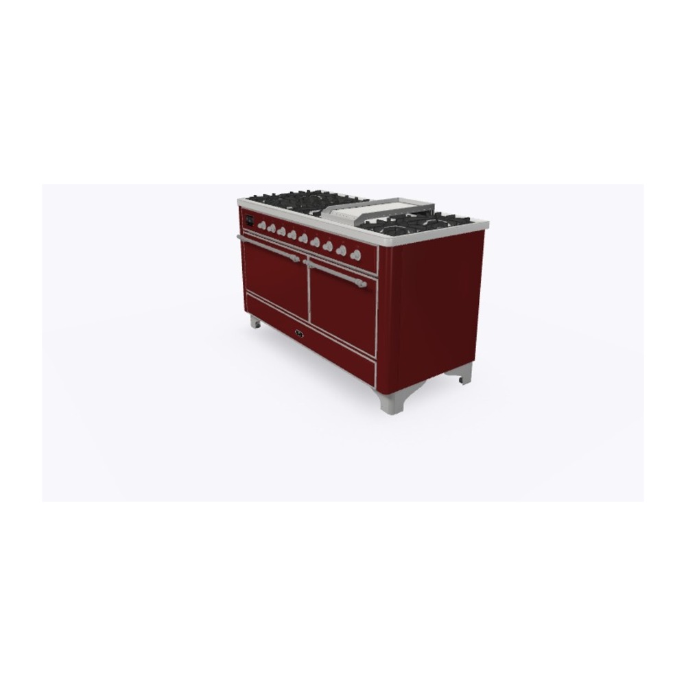 Majestic II Series 60" Dual Fuel Natural Gas Freestanding Range UM15FDQNS3BUC