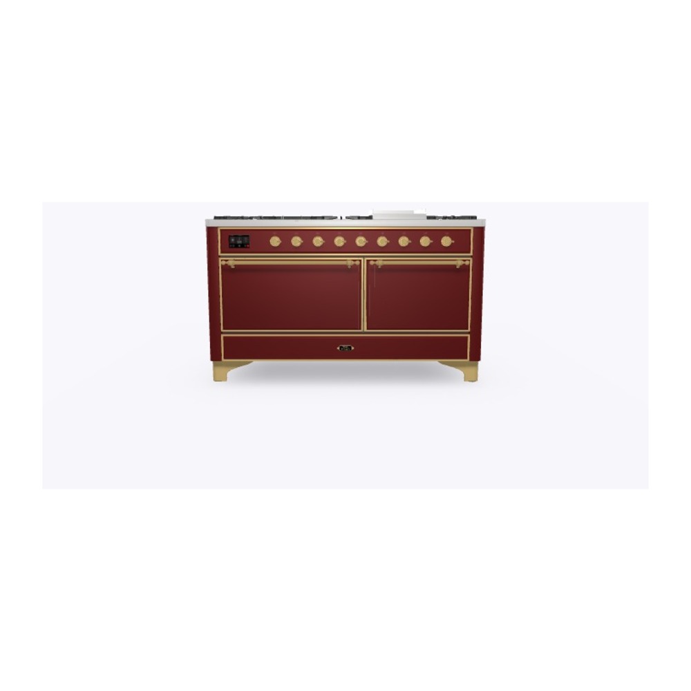 Majestic II Series 60" Dual Fuel Natural Gas Freestanding Range UM15FDQNS3BUG