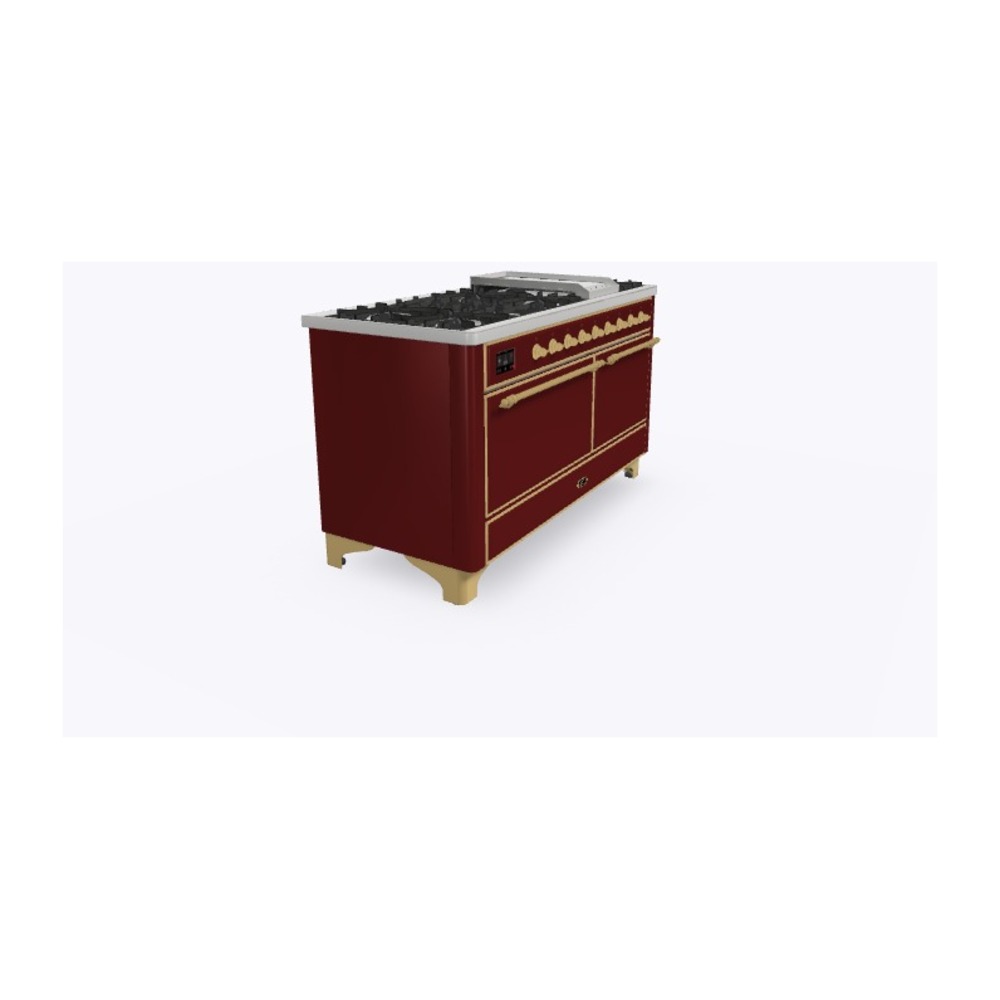 Majestic II Series 60" Dual Fuel Natural Gas Freestanding Range UM15FDQNS3BUG