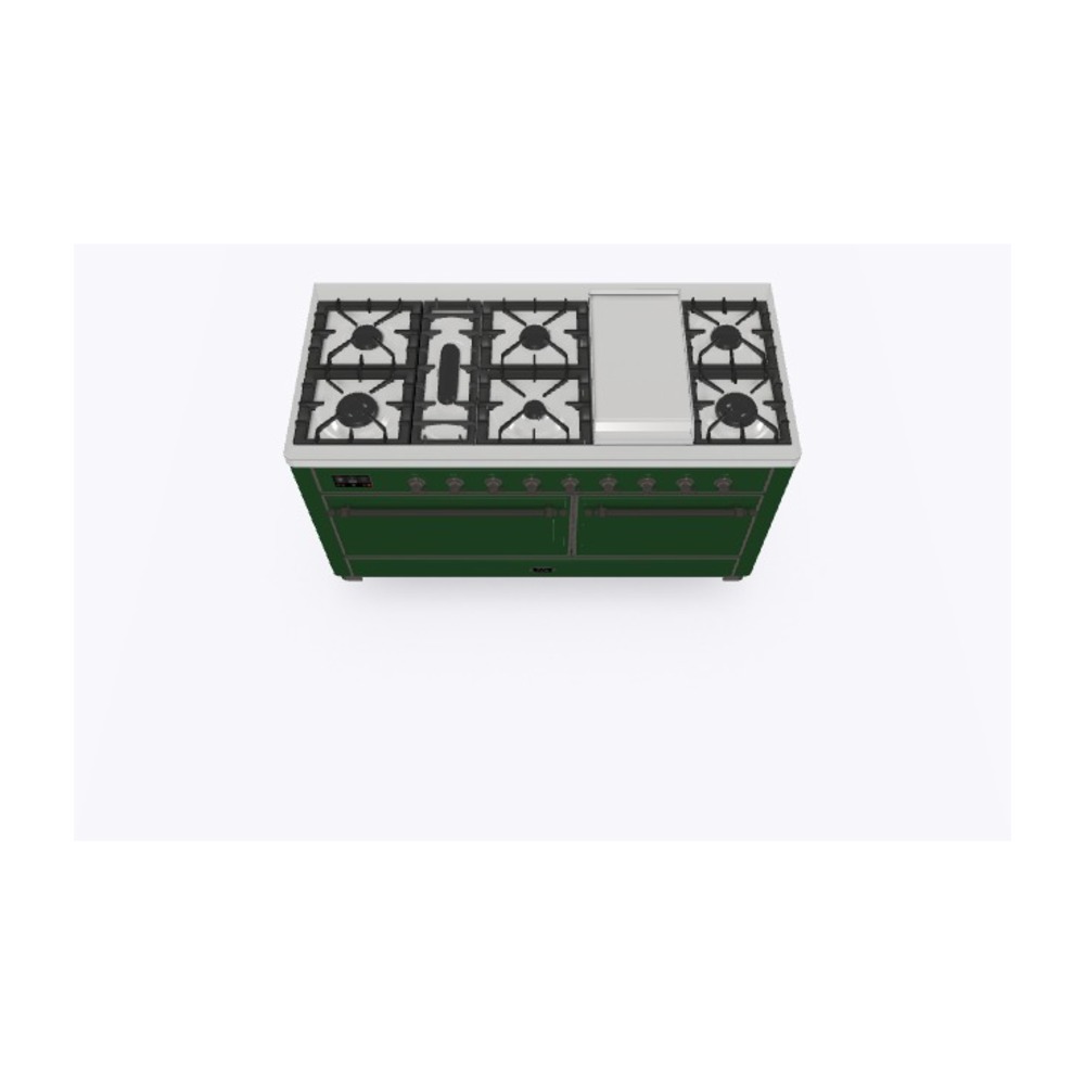 Majestic II Series 60" Dual Fuel Natural Gas Freestanding Range UM15FDQNS3EGB