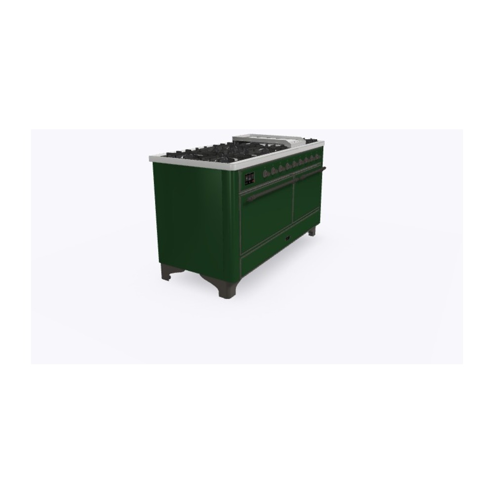 Majestic II Series 60" Dual Fuel Natural Gas Freestanding Range UM15FDQNS3EGB