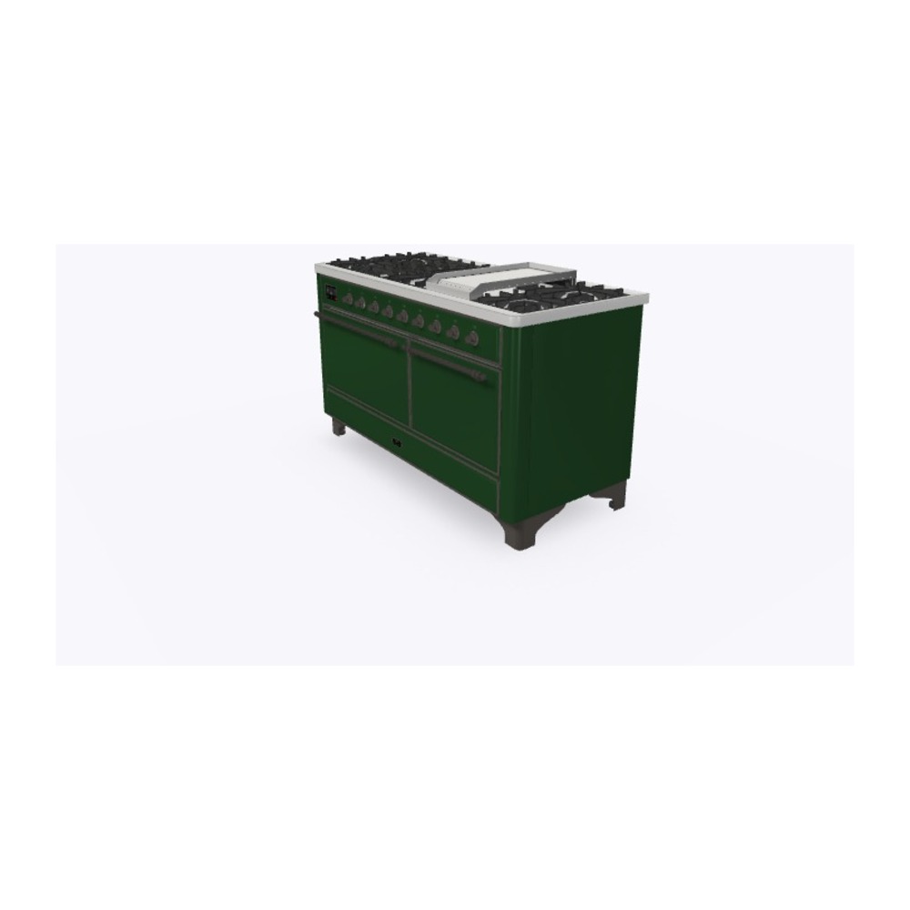 Majestic II Series 60" Dual Fuel Natural Gas Freestanding Range UM15FDQNS3EGB