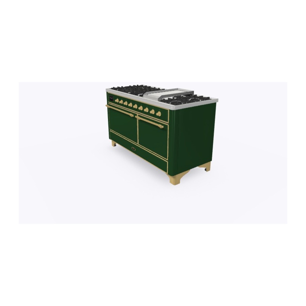 Majestic II Series 60" Dual Fuel Natural Gas Freestanding Range UM15FDQNS3EGG