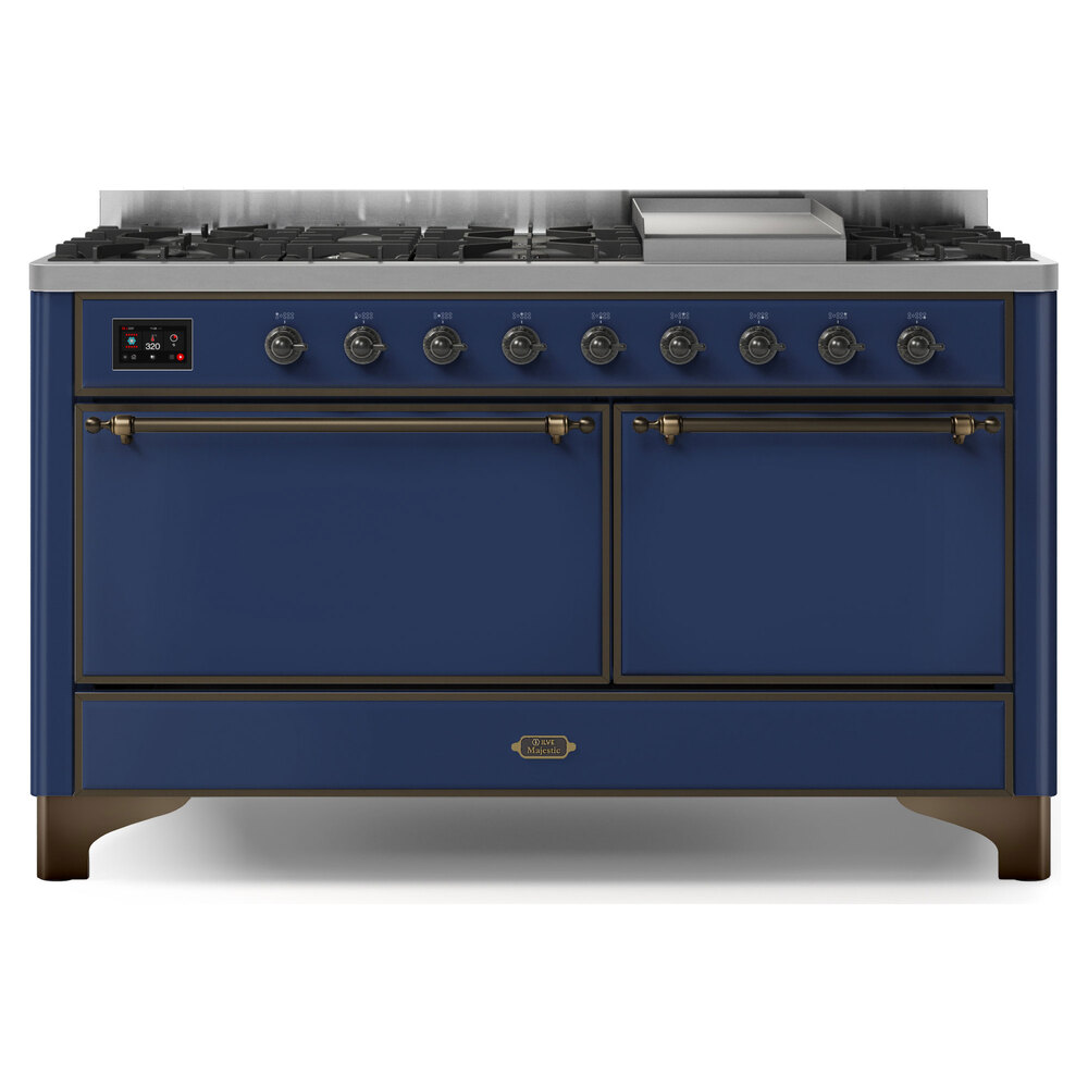 Majestic II Series 60" Dual Fuel Natural Gas Freestanding Range UM15FDQNS3MBB