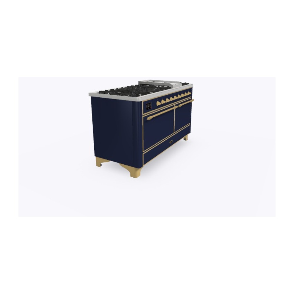 Majestic II 60 inch Dual Fuel Range with 9 Burners, Griddle UM15FDQNS3MBGLP