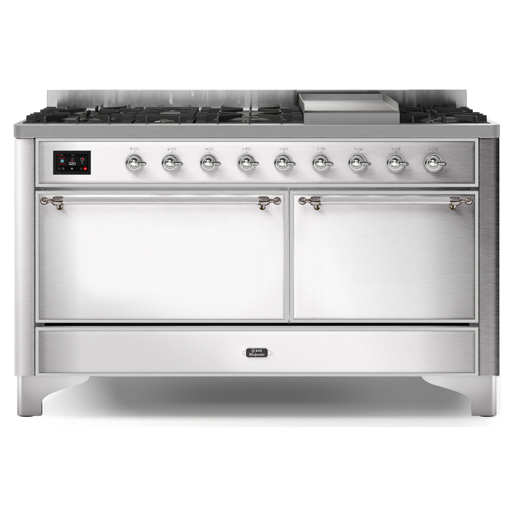 Majestic II Series 60" Dual Fuel Natural Gas Freestanding Range UM15FDQNS3SSC