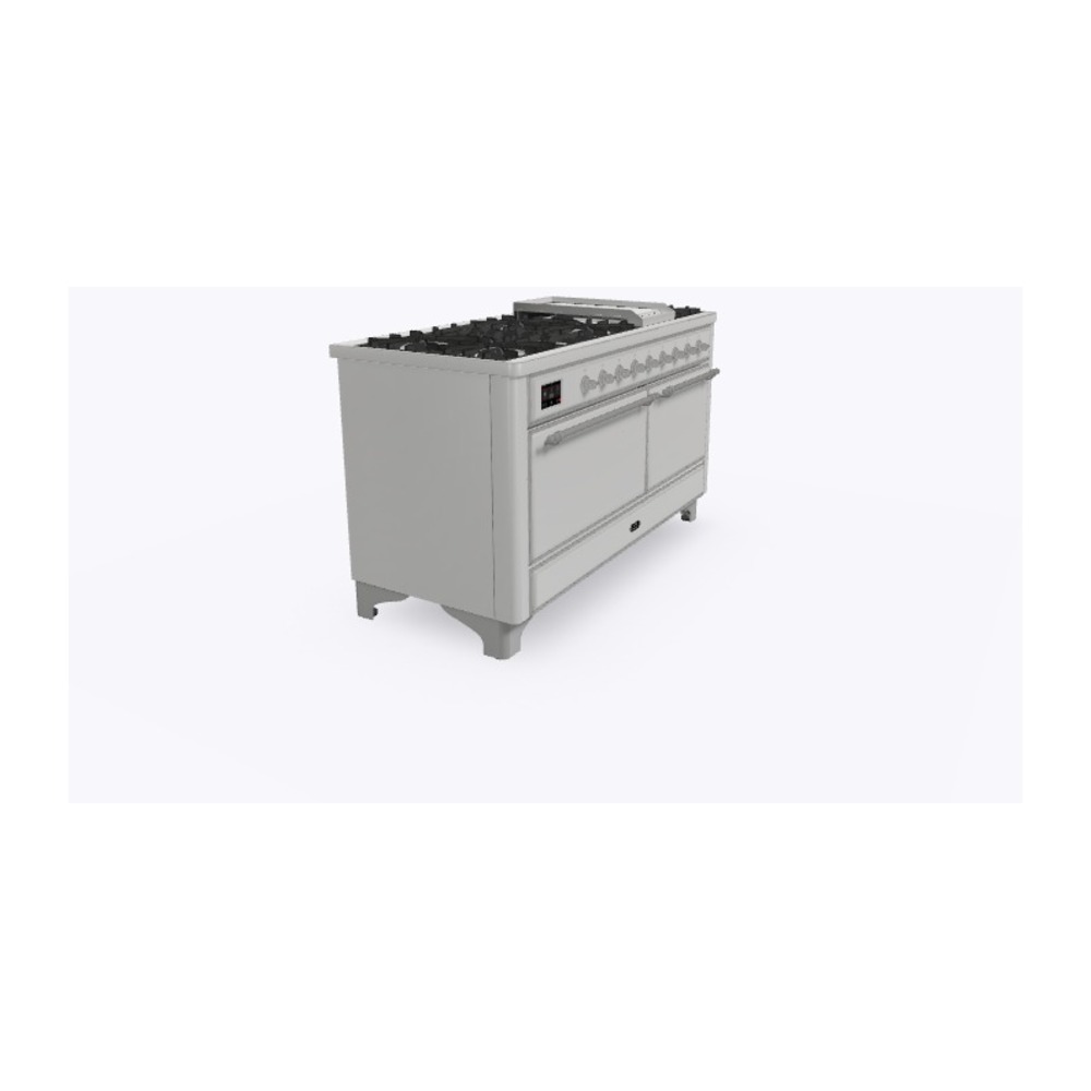 Majestic II Series 60" Dual Fuel Natural Gas Freestanding Range UM15FDQNS3SSC