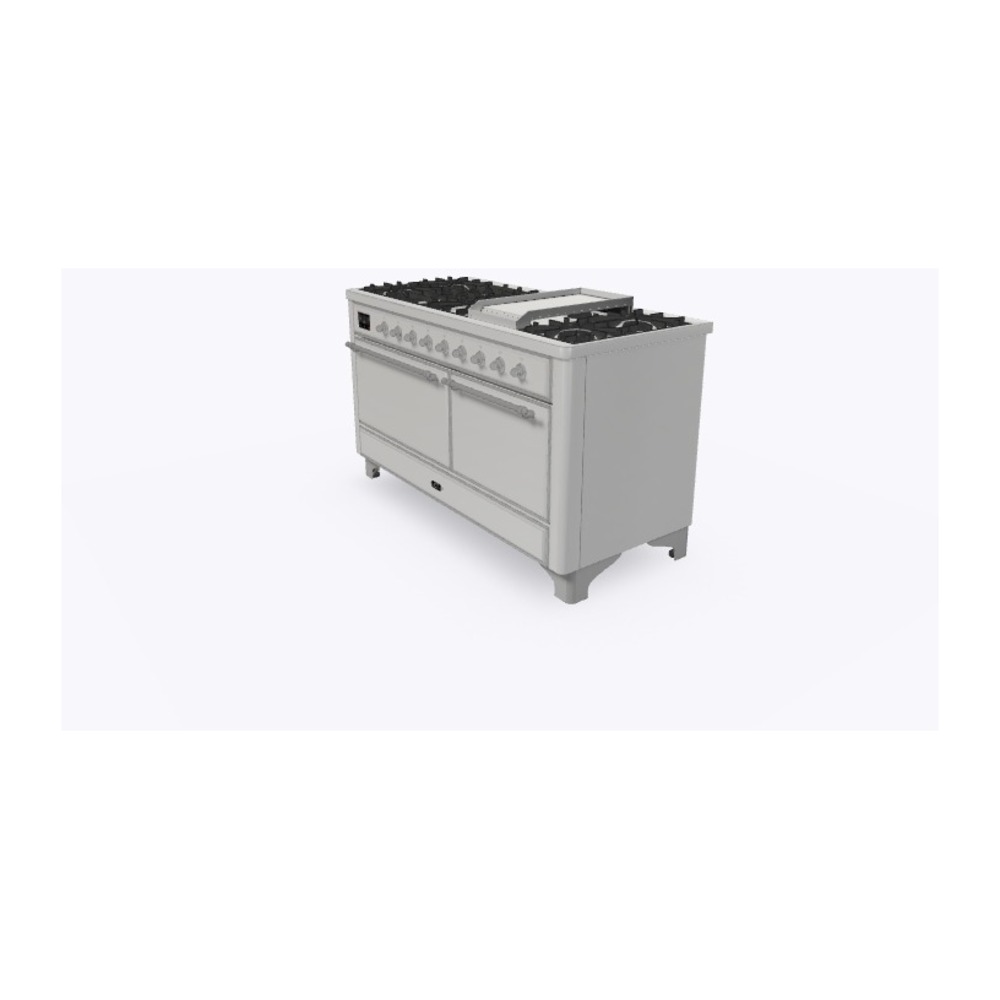Majestic II Series 60" Dual Fuel Natural Gas Freestanding Range UM15FDQNS3SSC