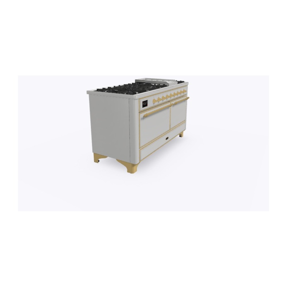 Majestic II Series 60" Dual Fuel Natural Gas Freestanding Range UM15FDQNS3SSG