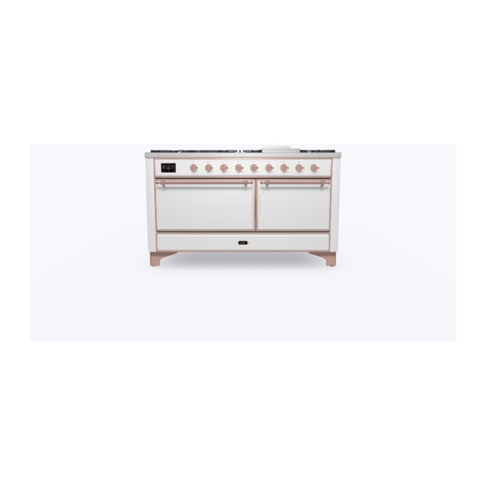 Majestic II Series 60" Dual Fuel Natural Gas Freestanding Range UM15FDQNS3WHP