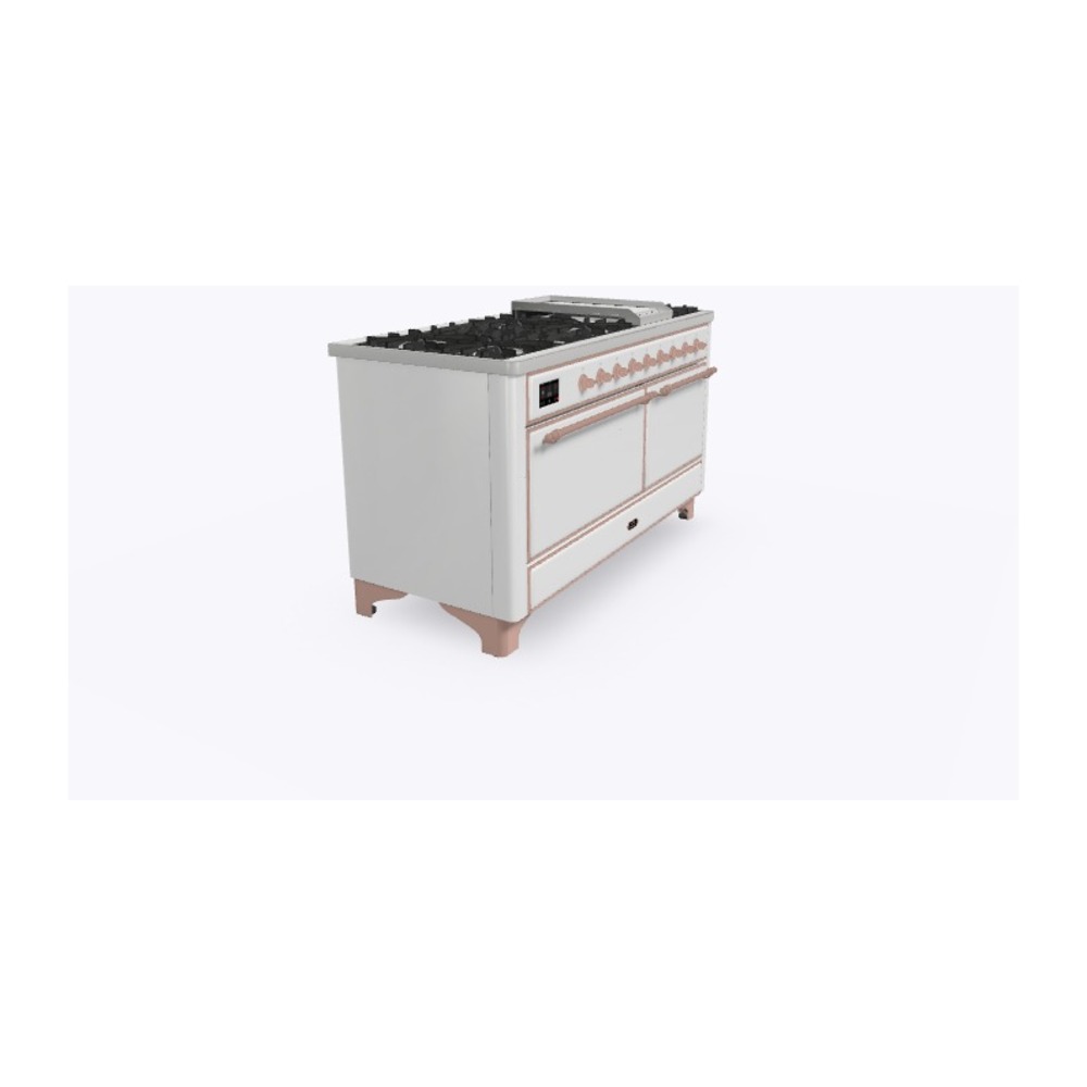 Majestic II Series 60" Dual Fuel Natural Gas Freestanding Range UM15FDQNS3WHP