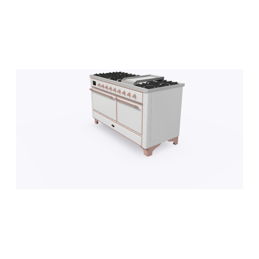 Majestic II Series 60" Dual Fuel Natural Gas Freestanding Range UM15FDQNS3WHP
