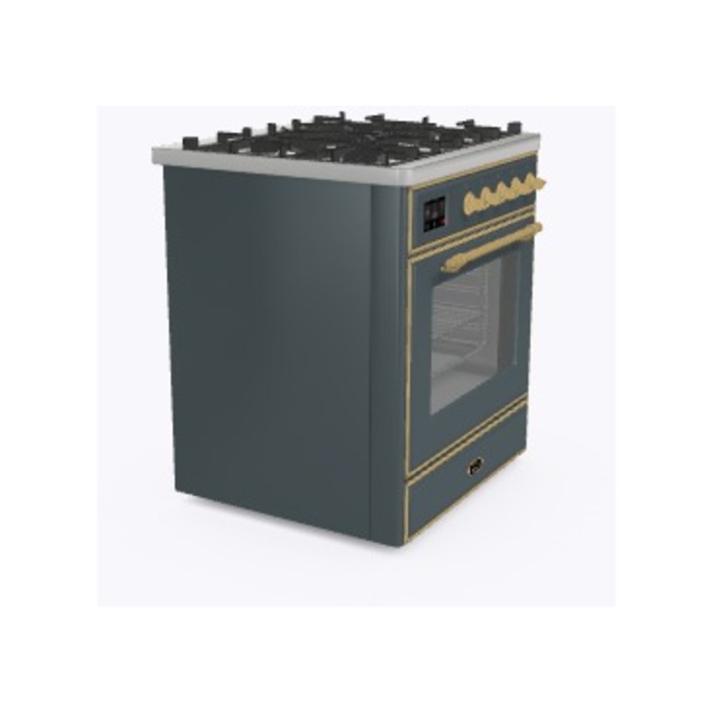 Majestic II Series 30 inch Freestanding Dual Fuel Range with Natural Gas, 5 Sealed Brass Burners, 4 cu. ft. Total Oven Capacity, Convection Oven, Continuous Grates, Viewing Window, Storage Dr UM30DNE3BGG