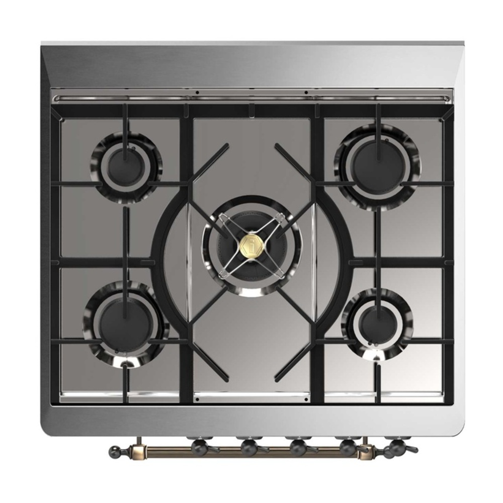 Majestic II 30 inch Dual Fuel Range with 5 Black Burners UM30DNE3BKBLP