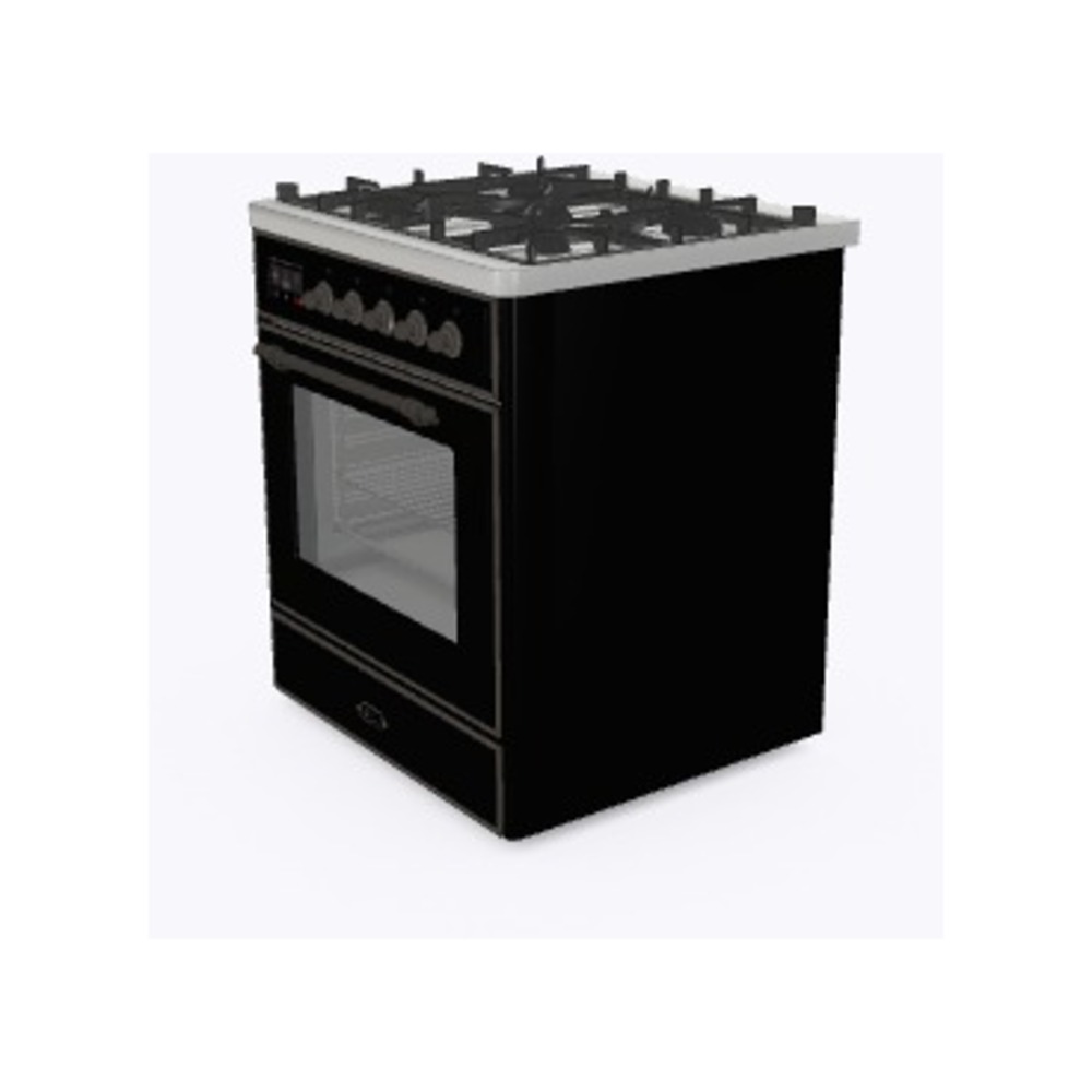 Majestic II 30 inch Dual Fuel Range with 5 Black Burners UM30DNE3BKBLP