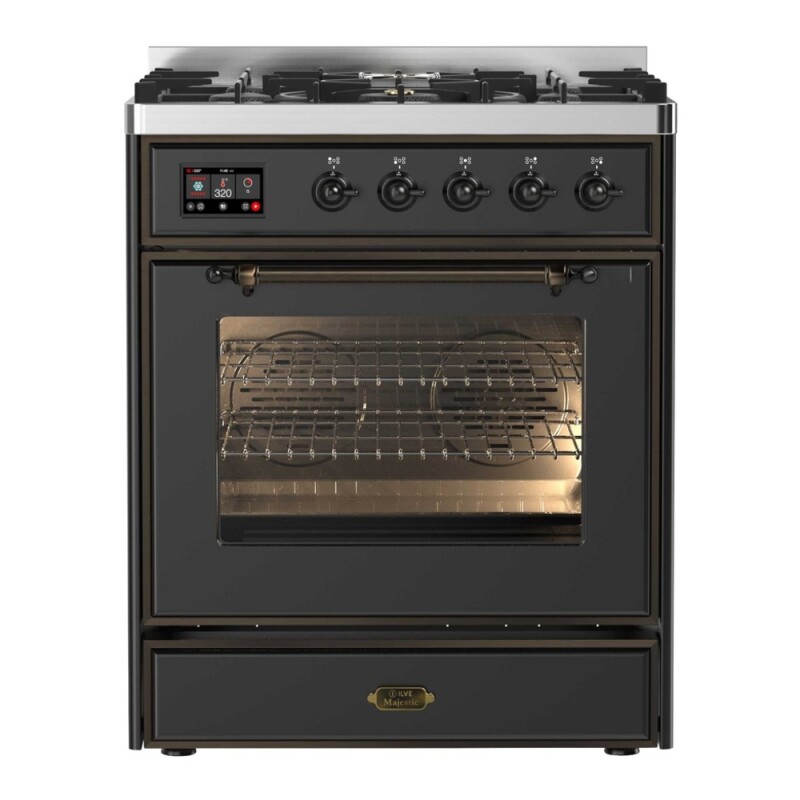 Majestic II Series 30" Dual Fuel Natural Gas Freestanding Range UM30DNE3MGB