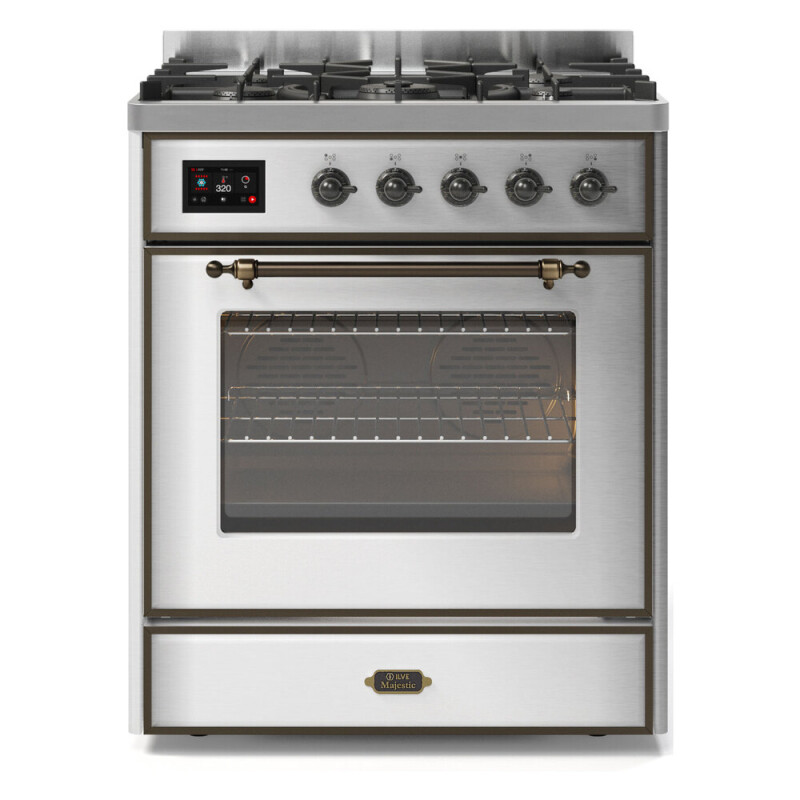 Majestic II Series 30" Dual Fuel Natural Gas Freestanding Range UM30DNE3SSB