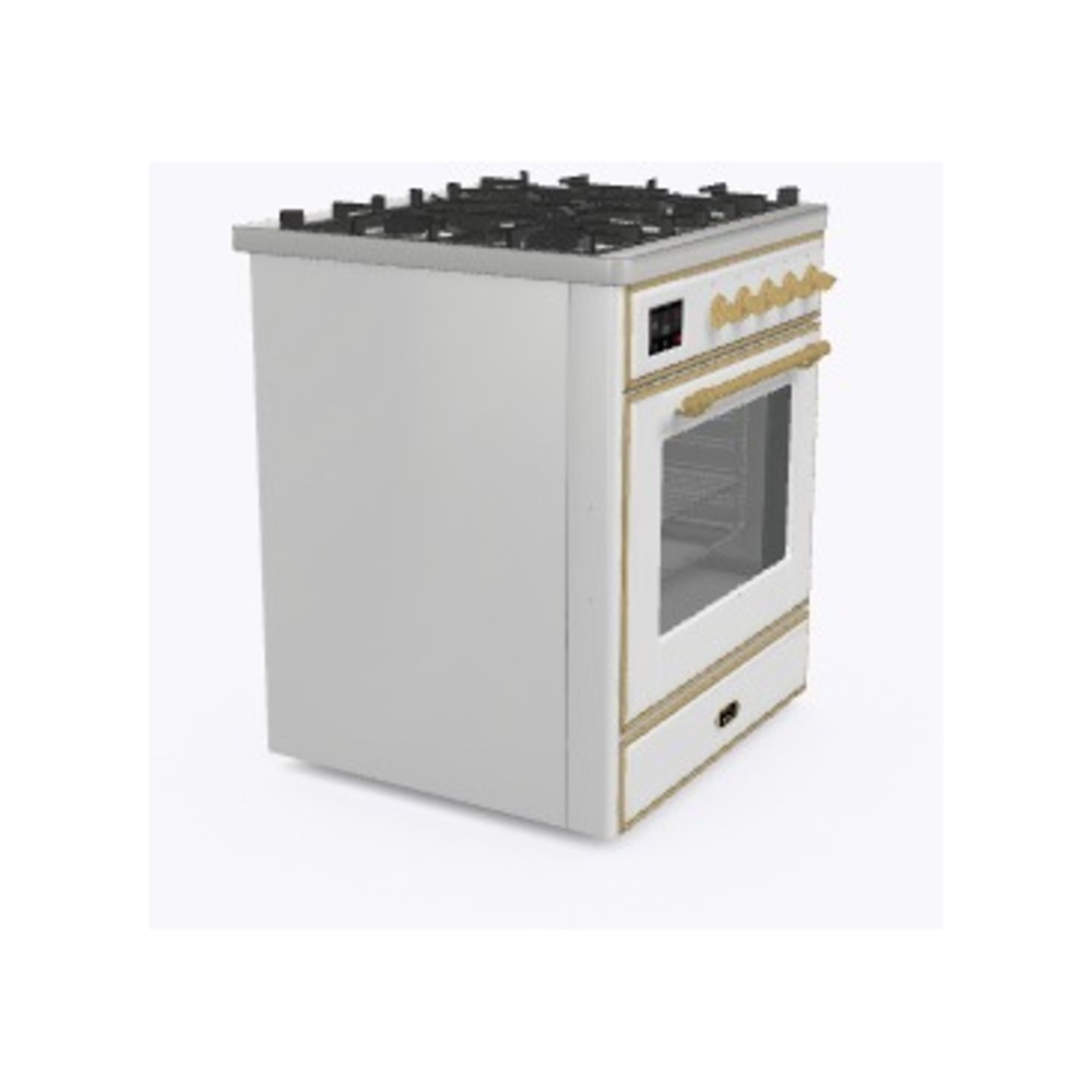 Majestic II 30 inch Dual Fuel Range with 5 Black Burners UM30DNE3WHG