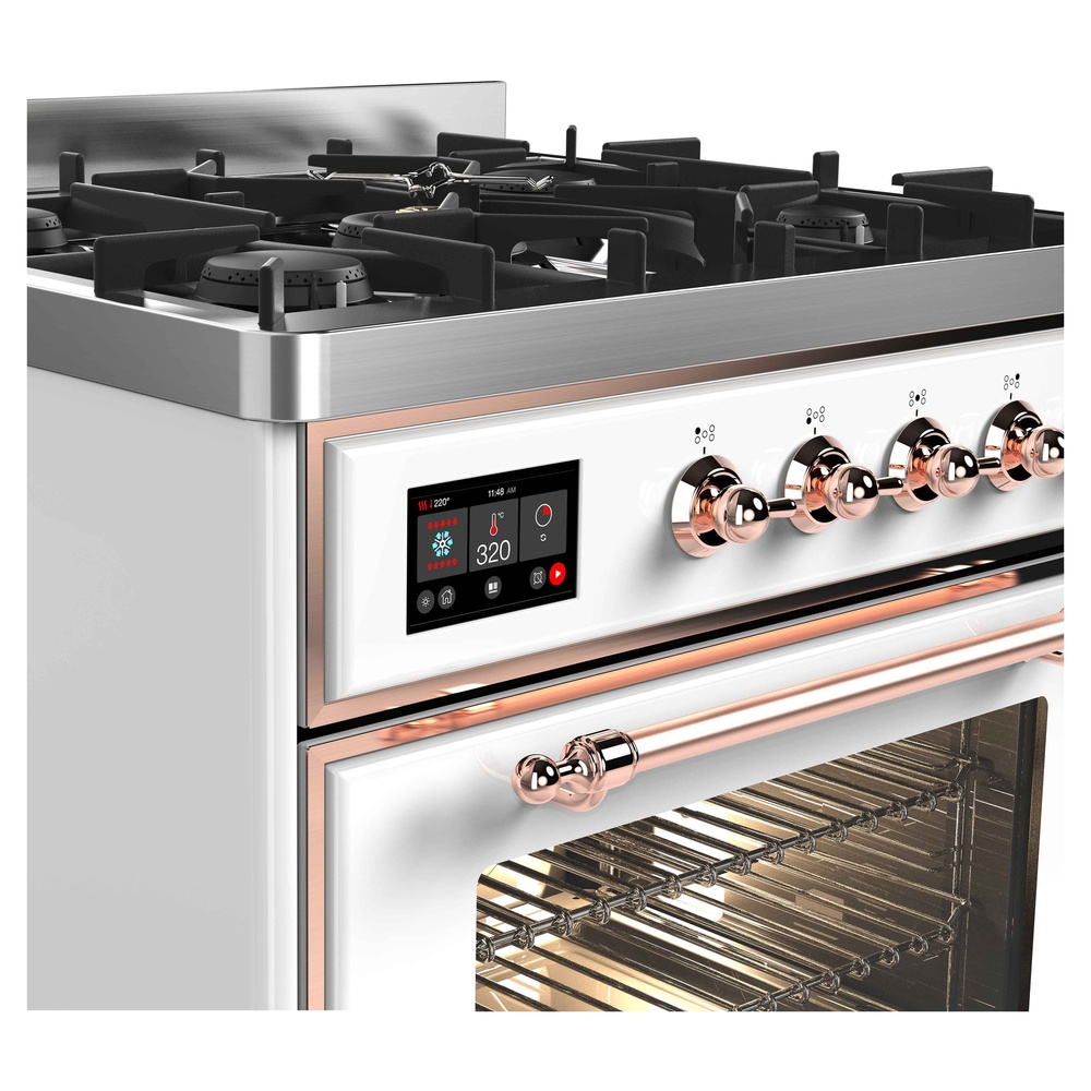 Majestic II Series 30" Dual Fuel Natural Gas Freestanding Range UM30DNE3WHP