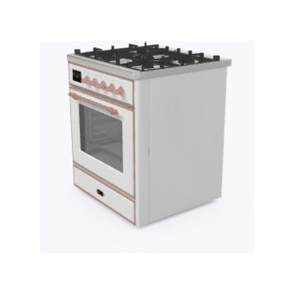 Majestic II Series 30" Dual Fuel Natural Gas Freestanding Range UM30DNE3WHP