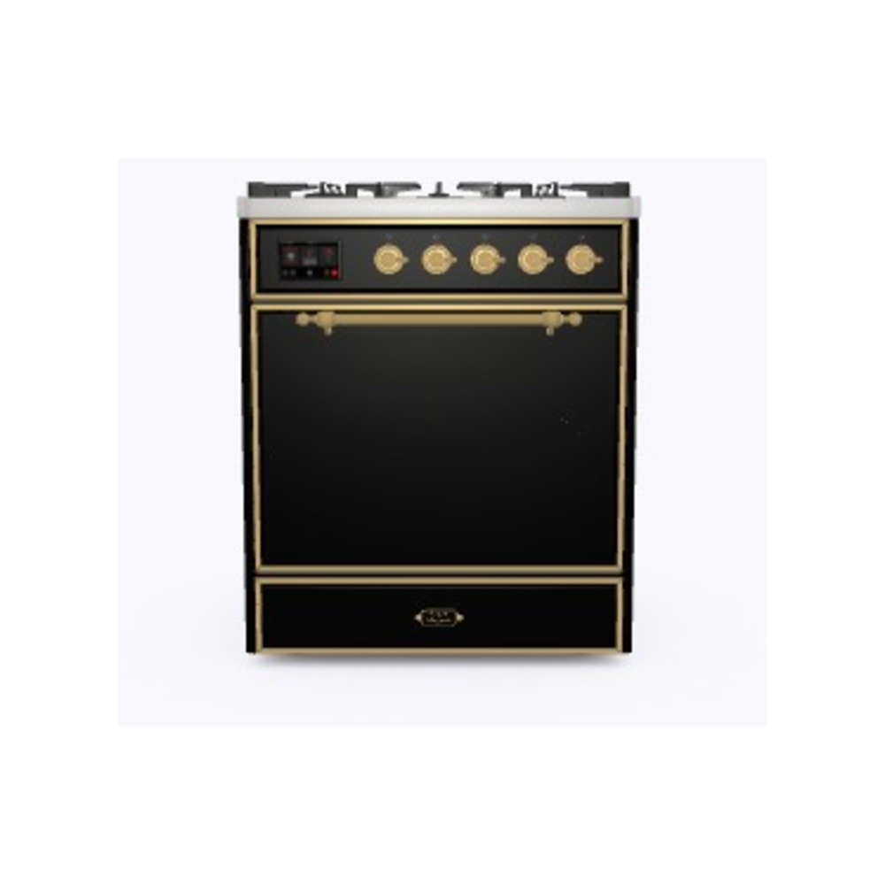 Majestic II 30 inch Dual Fuel Range with 5 Black Burners UM30DQNE3BKG, product image 2 of 6