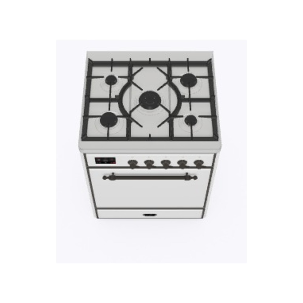 Majestic II 30 UM30DQNE3RAB Freestanding Dual Fuel Range with 5 Sealed Burners Single Oven with Solid Door with Bronze knobs UM30DQNE3RABLP