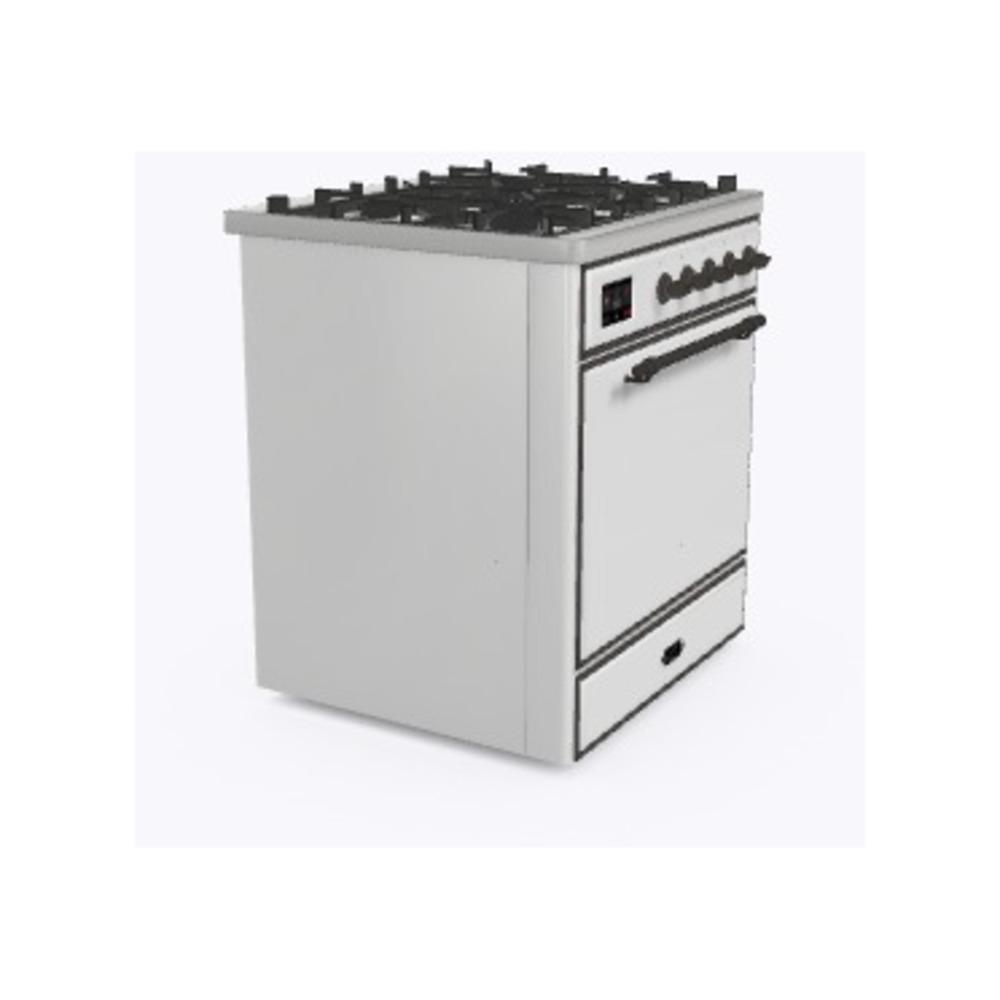 Majestic II 30 UM30DQNE3RAB Freestanding Dual Fuel Range with 5 Sealed Burners Single Oven with Solid Door with Bronze knobs UM30DQNE3RAB